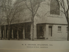 Methodist Evangelical Church , Evanston, IL, 1890, Burnham & Root