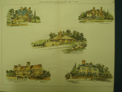 Residences in Massachusetts , Brookline, Milton & Newton Centre, MA, 1896, J. A. Schweinfurth