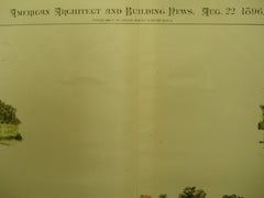 Residences in Massachusetts , Brookline, Milton & Newton Centre, MA, 1896, J. A. Schweinfurth