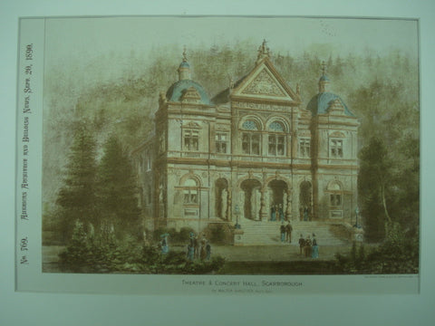 Theatre & Concert Hall , Scarborough, England, UK, 1890, Walter Hanstock