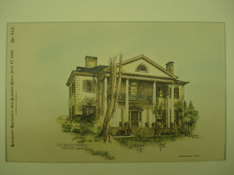 Old Roger Morris Mansion , New York, NY, 1893, Unknown