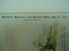 Residence at Rye, Rye, NY, 1893, Lamb and Rich