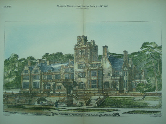Mansion for J. Douglas Fletcher, Rosehaugh, UK, 1893, Unknown