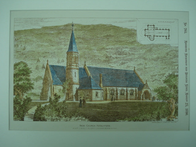New Church , Ystalyfera, Wales, UK, 1890, Messrs. J. Buckley Wilson & Glendenning Moxham