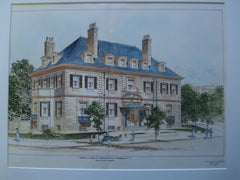 Residence of Major R. Dickinson Jewett , Washington, DC, 1904, Marsh & Peter