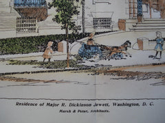 Residence of Major R. Dickinson Jewett , Washington, DC, 1904, Marsh & Peter