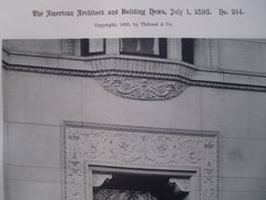 Doorway to the House of T.E. Proctor, Esq. in 273 Commonwealth Avenue , Boston, MA, 1893, Hartwell & Richardson