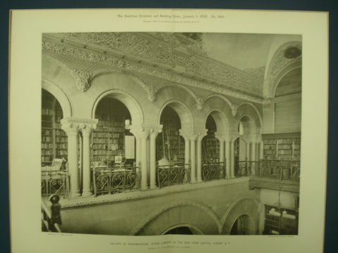 State Library in the New York Capital , Albany, NY, 1898, H.H. Richardson & I.G. Perry