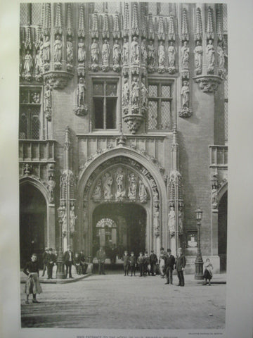 Main Entrance to the Hotel de Ville , Brussels, Belgium, EUR, 1892, Unknown