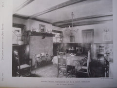 Dining Room in Residence of E.E. Gray , Chicago, IL, 1890, Geo. W. Maher