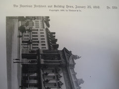 Banque Nationale , Brussels, Belgium, EUR, 1892, Beyaert & Janssens