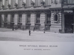 Banque Nationale , Brussels, Belgium, EUR, 1892, Beyaert & Janssens