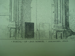 Portal of San Miguel , Saragossa, Spain, EUR, 1896, Unknown