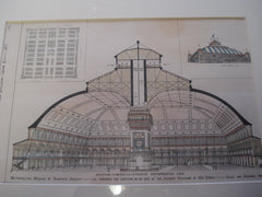Metropolitan Museum of Scientific Industry- As Proposed for Erection on the Site of the Present Reservoir at 42nd Street, New York, NY, 1877, Vaux and Radford