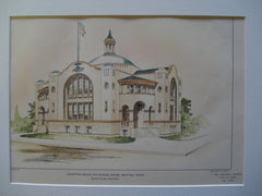 Accepted Design for a School House , Whiting, TX, 1904, Glenn Allen