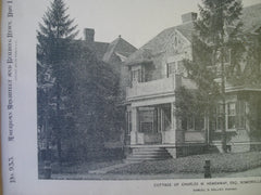 Cottage of Charles M. Hemenway, ESQ, Somerville, MA, 1893, Samuel D. Kelley