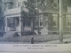 Cottage of Charles M. Hemenway, ESQ, Somerville, MA, 1893, Samuel D. Kelley