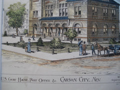 U.S. Court House & Post Office , Carson City, NV, 1886, M.E. Bell