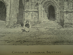 Church of Locronan , Brittany, France, EUR, 1896, Unknown