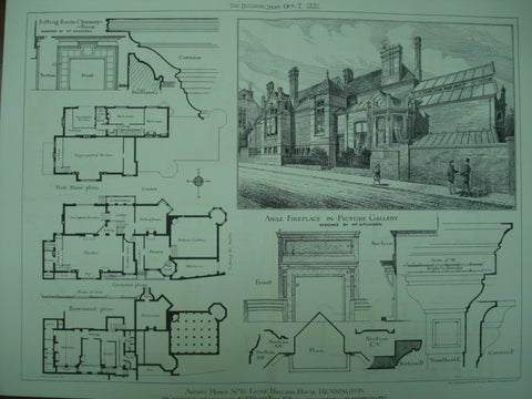 Residence and Studios of G. F. Watts , Kensington, England, UK, 1881, F. P. Cockerell & Geo.
