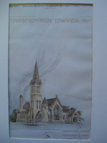 Christ Church , Towanda, PA, 1887, Pierce & Dockstader