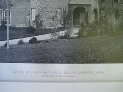 House of Joseph H. Choate, Esq, Stockbridge, MA, 1888, McKim, Mead & White