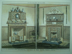 Ornamental Castings in Iron, Mantel Pices & Grates, 1882, Maurice B. Adams