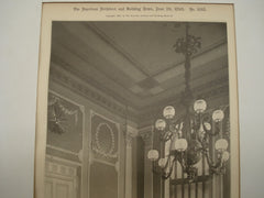 A Corner of the Council Room: Massachusetts State House, Boston, MA, 1895, Charles Bulfinch