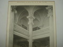 Corner of the Reference Room: Public Library, Milwaukee, WI, 1900, Ferry & Clas