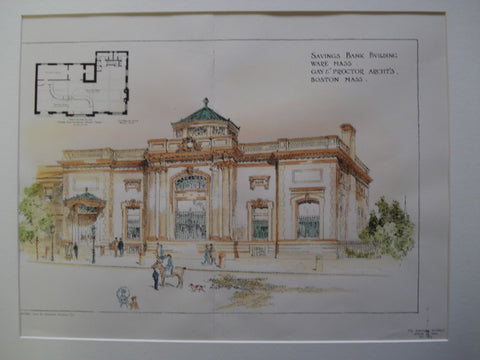 Savings Bank Building , Ware, MA, 1904, Gay & Proctor