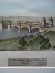 Memorial Bridge Across the Potomac , Washington, DC, 1900, George Keller
