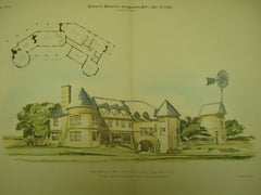 Residence of W. N. Oothout, Esq. , Fresno, CA, 1890, A. Page Brown