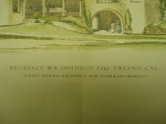 Residence of W. N. Oothout, Esq. , Fresno, CA, 1890, A. Page Brown