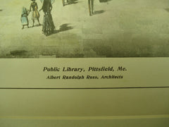 Public Library , Pittsfield, ME, 1904, Albert Randolph Ross