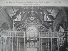 All Wrought Iron Rood Screen in Bethesda Church , Saratoga Springs, NY, 1890, A. Page Brown