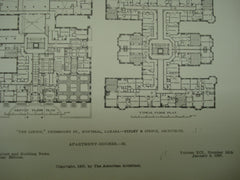 Linton Apartment Houses on Sherbrooke St. , Montreal, CAN, 1907, Finley & Spence