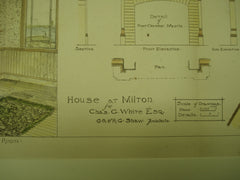 House for Chas. G. White, Esq., Milton, MA, 1880, G. R. & R. G. Shaw