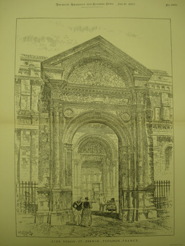 Side Porch of St. Sernin , Toulouse, France, EUR, 1897, Unknown