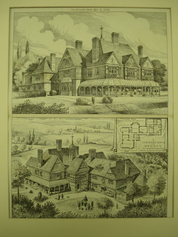 Country House for James R. Fairfax, Esq., Sydney, England, UK, 1884, Maurice B. Adams