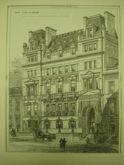 New Club , Glasgow, Scotland, UK, 1883, Messrs. Campbell, Douglas & Sellars