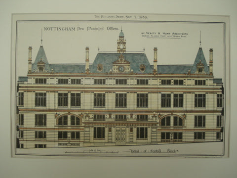 New Municipal Offices , Nottingham, England, UK, 1883, Verity & Hunt