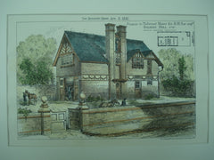Stables to Malwood House for R. H. Say, Esq. , Balham Hill, England, UK, 1881, Arthur Cawston