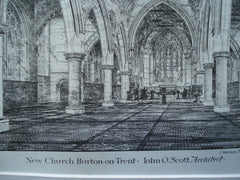 New Church , Burton-on-Trent, Staffordshire, England, UK, 1880, John O. Scott