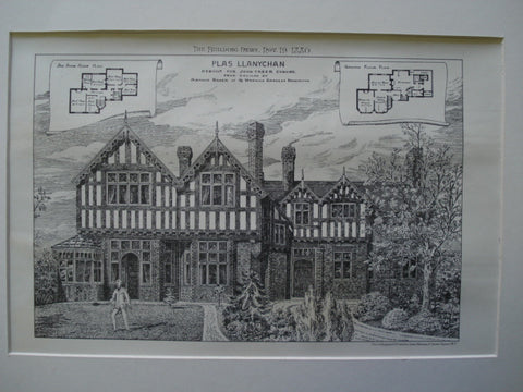Plas Llanychan. Rebuilt for John Taber Esq. , Wales, UK, 1880, Arthur Baker