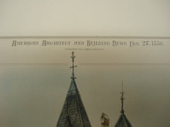 Houses of Horace Billings and H. Tuttle on Commonwealth Avenue , Boston, MA, 1880, Kirby & Lewis