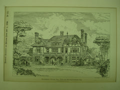 Residence for W. H. Hutchinson , Ditton Hill, England, UK, 1890, J. Nixon Horsfield