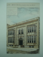 Offices for G. A. Hohart and W. Pennington , Paterson, NJ, 1880, Charles Edwards
