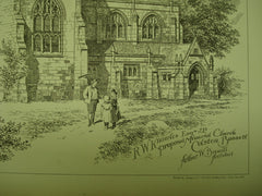 R. W. Knowles Proposed Memorial Church , Colston Bassett, England, UK, 1891, Arthur W. Brewill