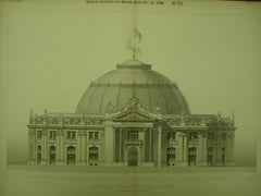 Facade of the Bourse du Commerce , Paris, France, EUR, 1890, M. Blondel
