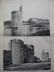 Porte de la Gardette and Tour de Constance , Aiguesmortes, France, EUR, 1903, Unknown